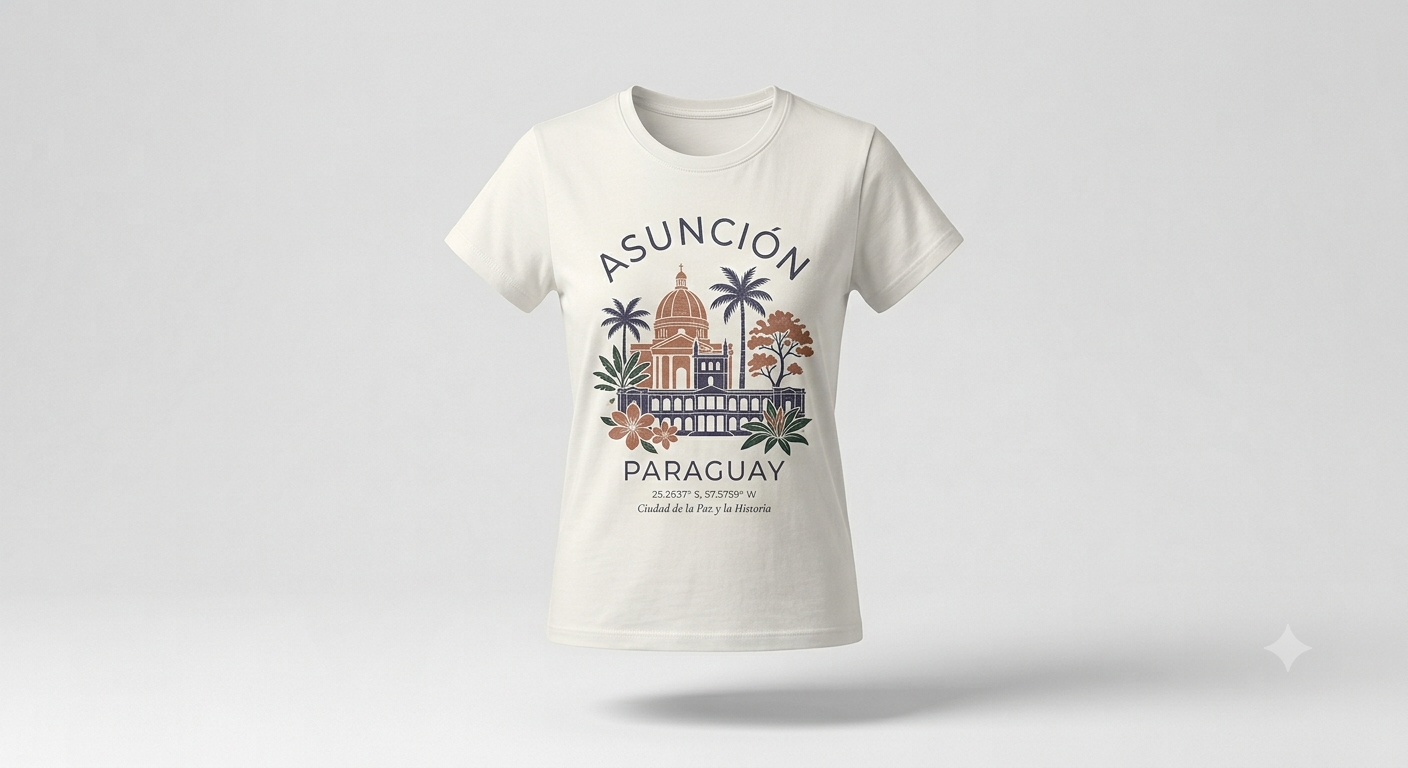 Remera estampada Asunción