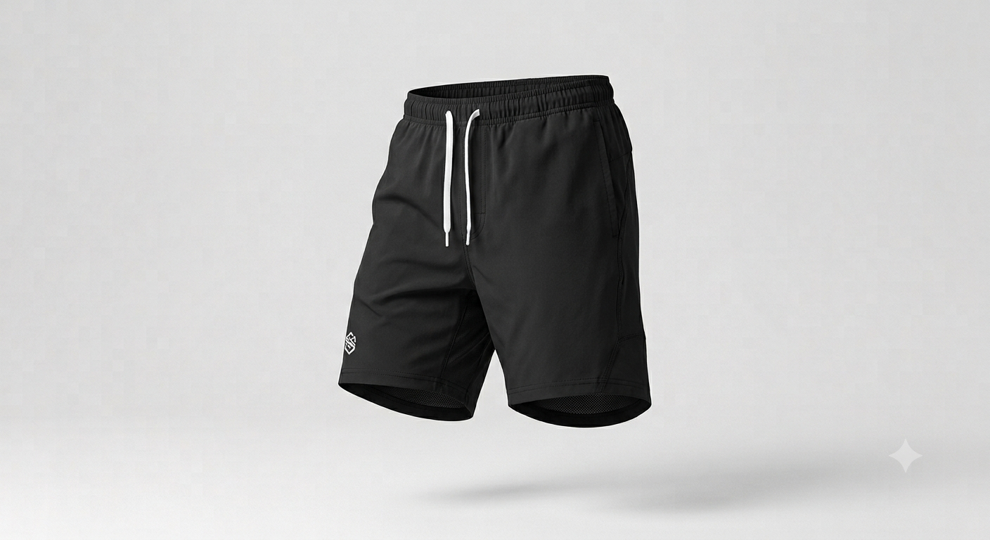Short deportivo negro